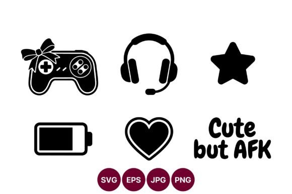 Bold Gaming Icons Pack for Graphics and Illustrations