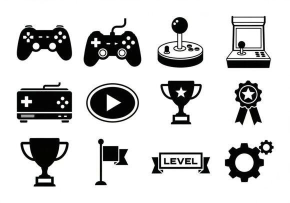 Collection of Black Silhouette Game: Graphics & Illustrations Review