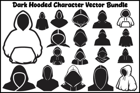 Dark Hooded Character Silhouette Vector Review