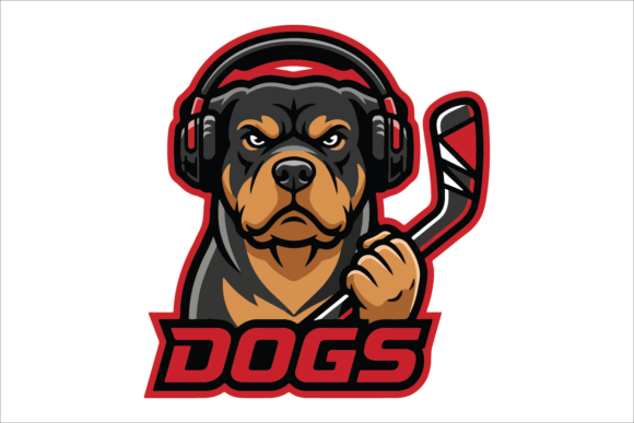 Fierce Eagle Hockey Esports Mascot Logo Graphics and Logos