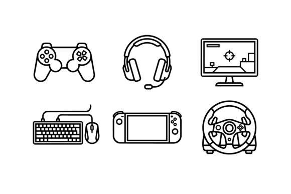Game Controller Headset Keyboard Mouse Graphics