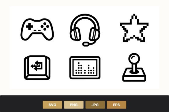 Gaming Controller Headphones Star Graphics