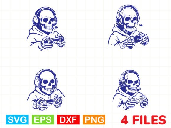 Gaming Skeleton Vector Illustration Review