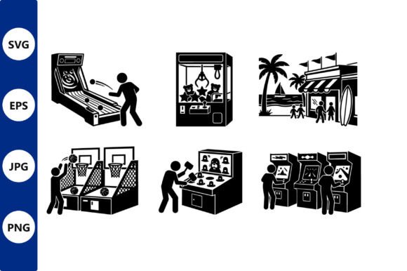 Retro Arcade Vector Collection: Graphics and Illustrations for Bold Branding