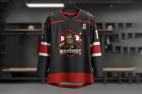 Spartan Warrior Hockey Esports Mascot Lo Graphics and Logos