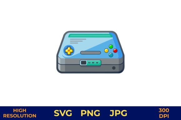 Vintage Game Controller Design Vector for Blog and Web Graphics